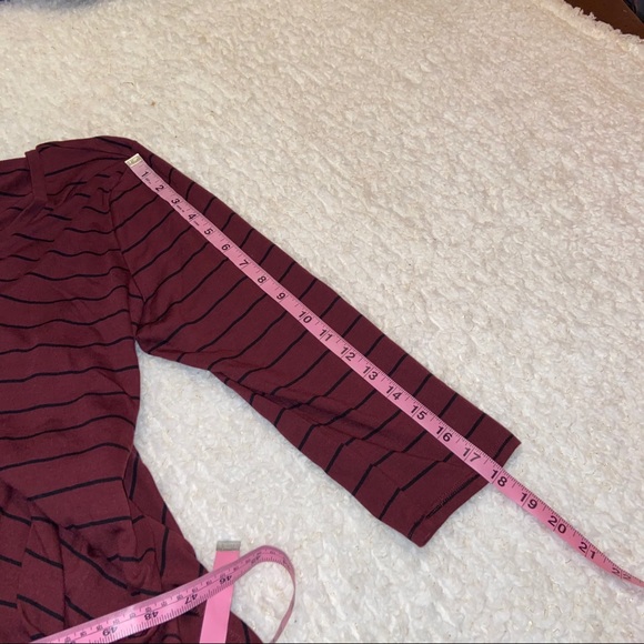 NWT Ana rusty brown black stripe tunic‎ shirt - Picture 10 of 10